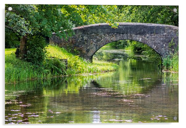 Bridge over Neath canal Acrylic by Paul Nicholas