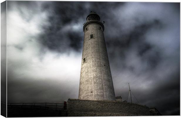 St Marys Lighthouse Canvas Print by George Young