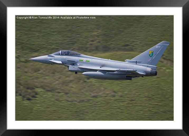 Unleashing the Mighty Typhoon Framed Mounted Print by Alan Tunnicliffe