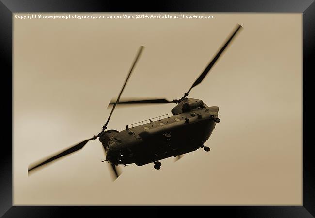  CH-47 Chinnok Framed Print by James Ward