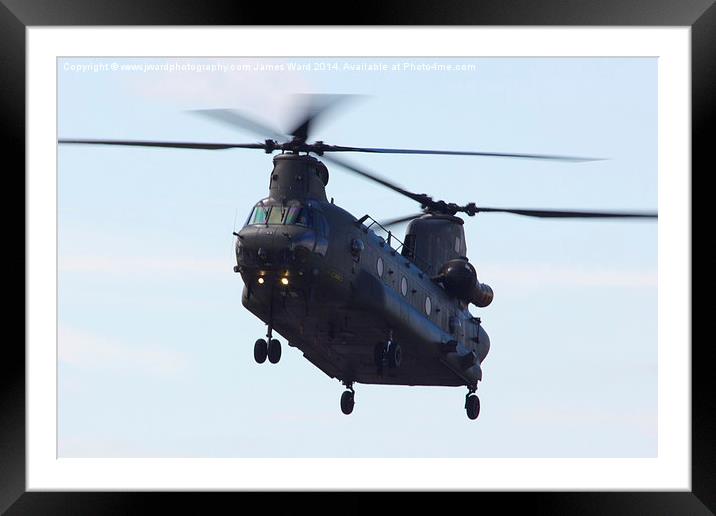  RAF CH-47 Chinook Framed Mounted Print by James Ward