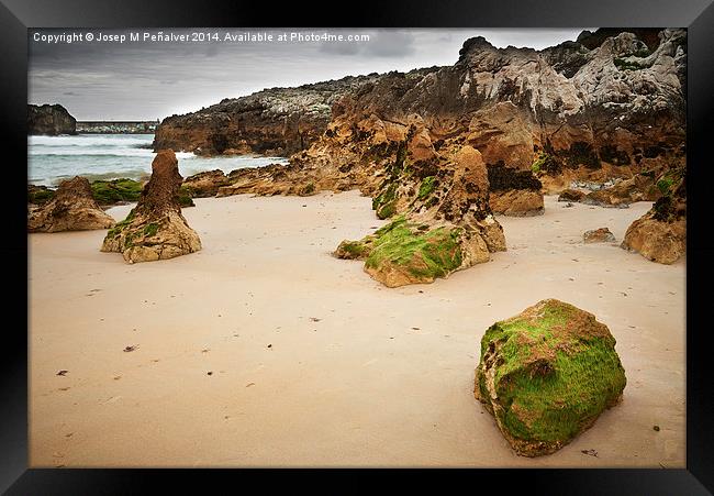 Llanes Asturias Playa de Toro Framed Print by Josep M Peñalver