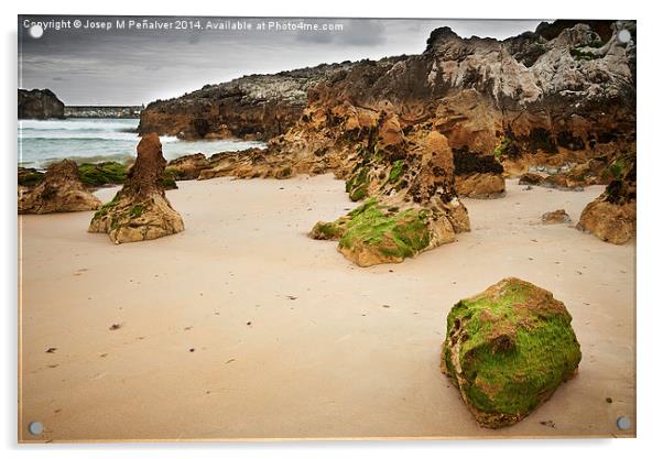 Llanes Asturias Playa de Toro Acrylic by Josep M Peñalver