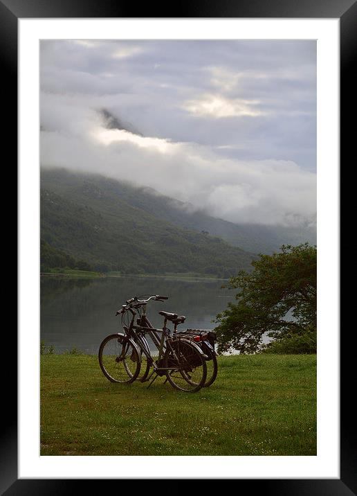  Bikes at Dawn Framed Mounted Print by Michelle BAILEY