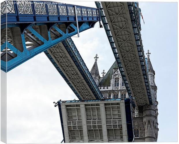  Tower Bridge London Opening Canvas Print by Philip Pound