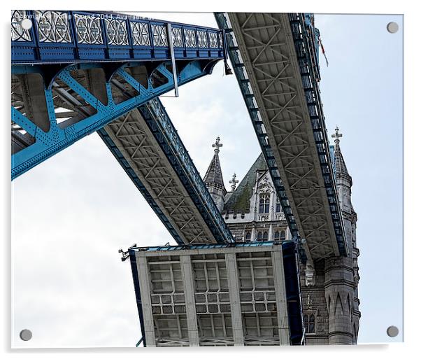  Tower Bridge London Opening Acrylic by Philip Pound