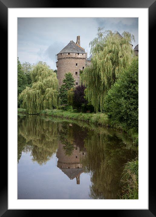  Lassay les Chateaux, reflections Framed Mounted Print by Rob Lester