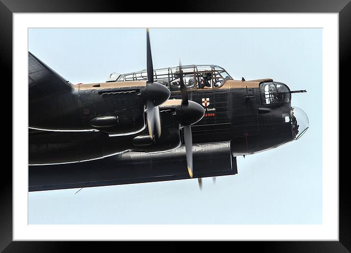  BBMF Lancaster Bomber at RIAT 2014 Framed Mounted Print by Oxon Images