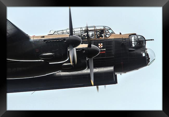  BBMF Lancaster Bomber at RIAT 2014 Framed Print by Oxon Images