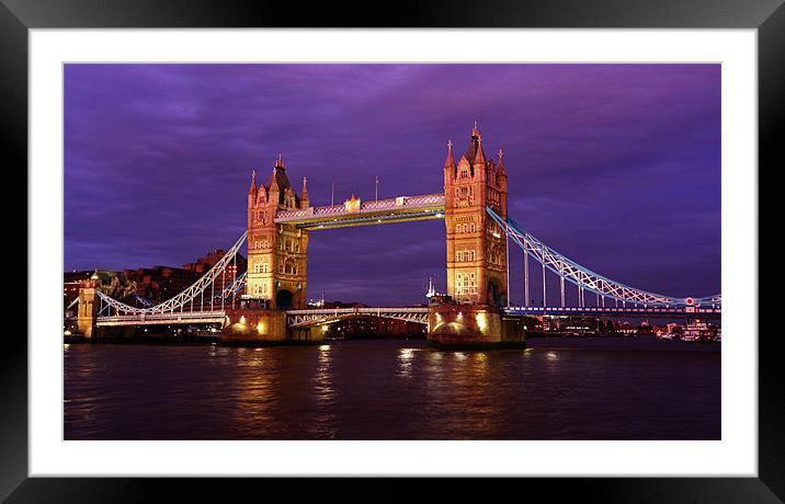 Tower Bridge London Framed Mounted Print by Paul Piciu-Horvat