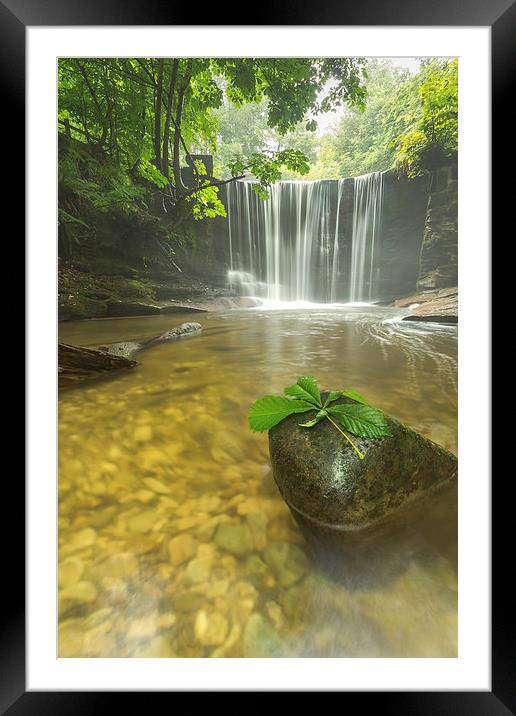 Plas Power Falls  Framed Mounted Print by Jed Pearson