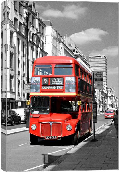  red bus london Canvas Print by abdul rahman