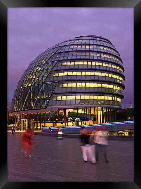 London City Hall @ Dusk Framed Print by Paul Piciu-Horvat