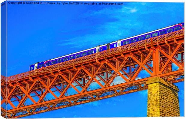  The Forth Rail Bridge North Queensferry Canvas Print by Tylie Duff Photo Art