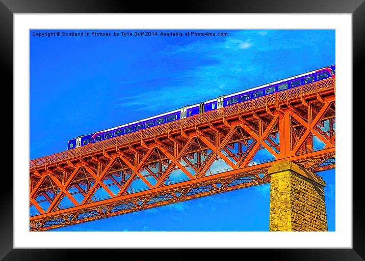  The Forth Rail Bridge North Queensferry Framed Mounted Print by Tylie Duff Photo Art