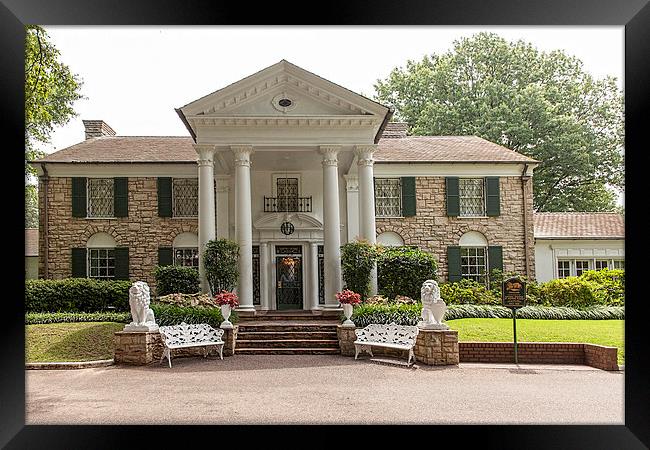  Graceland Tennessee - former home of Elvis Presle Framed Print by Philip Pound