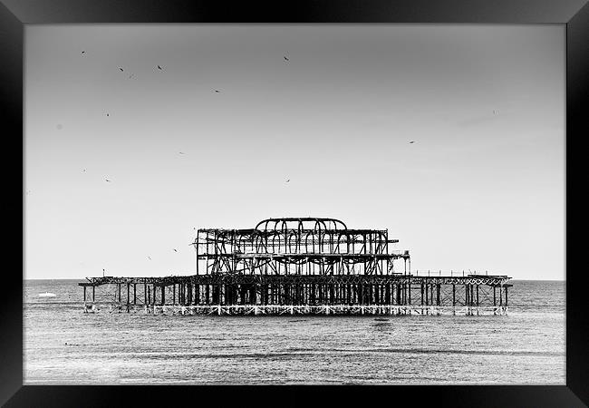  West Pier Brighton, Sussex Framed Print by Eddie Howland