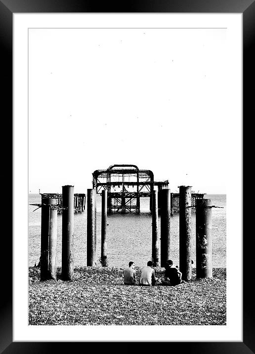  West Pier Brighton Framed Mounted Print by Eddie Howland