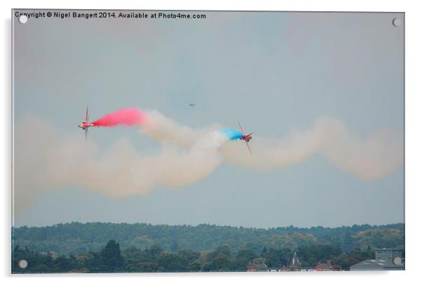  The Red Arrows Acrylic by Nigel Bangert