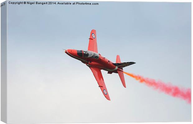  The Red Arrows  Canvas Print by Nigel Bangert