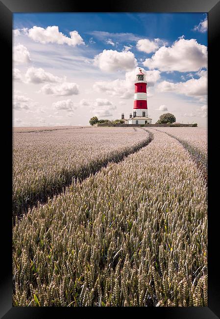  Tracks to Happisburgh Lighthouse Framed Print by Stephen Mole