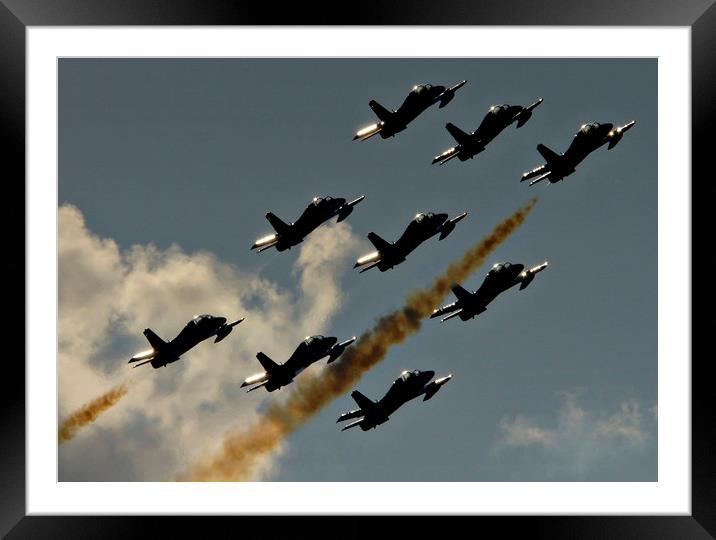  Formation Frecce  Framed Mounted Print by Karl Butler