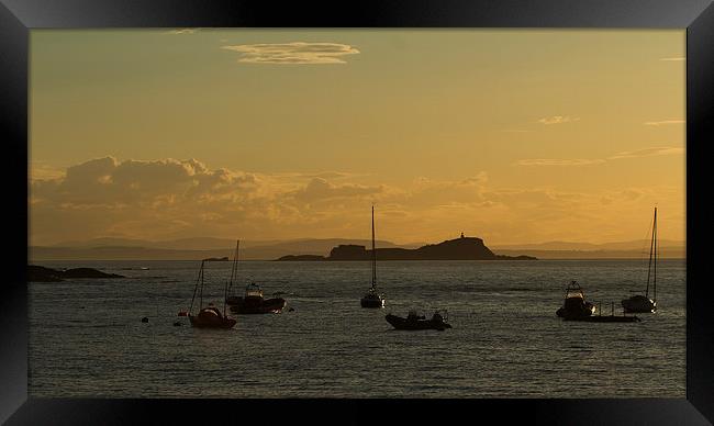  North Berwick Sunset Framed Print by Sue Dudley