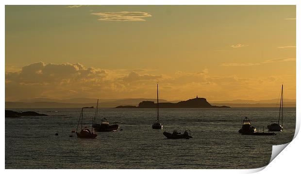  North Berwick Sunset Print by Sue Dudley