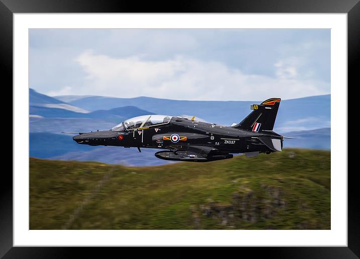 BAE System Hawk Mk2 Framed Mounted Print by Oxon Images