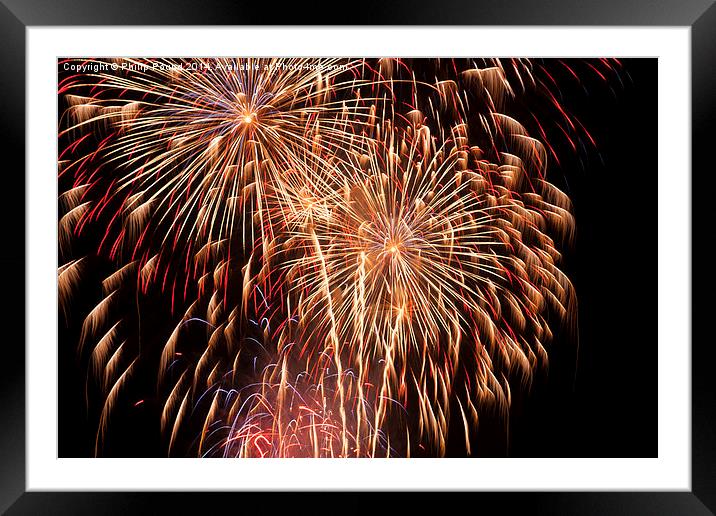  Fireworks in the Sky Framed Mounted Print by Philip Pound