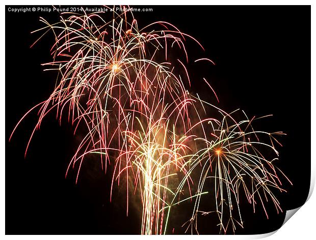  Fireworks in the Sky Print by Philip Pound