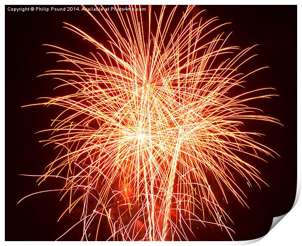  Fireworks in the Sky Print by Philip Pound