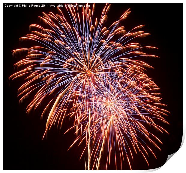  Fireworks in the Sky Print by Philip Pound