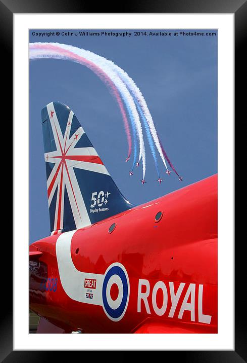  The Reds - 50 Display Seasons - Farnborough 2014 Framed Mounted Print by Colin Williams Photography