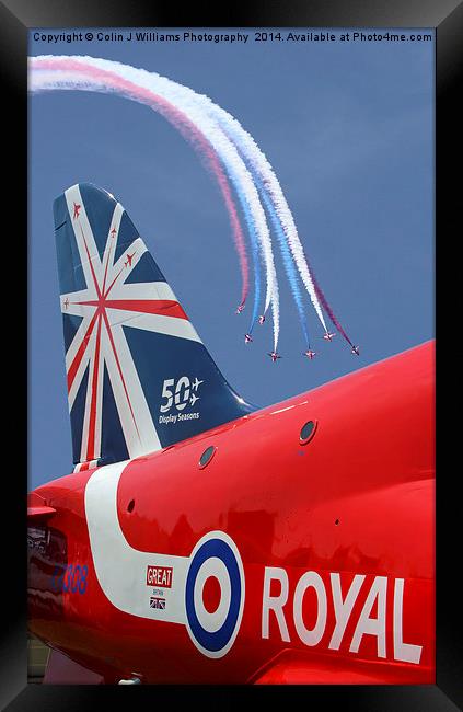  The Reds - 50 Display Seasons - Farnborough 2014 Framed Print by Colin Williams Photography