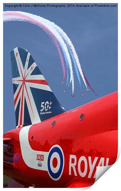  The Reds - 50 Display Seasons - Farnborough 2014 Print by Colin Williams Photography