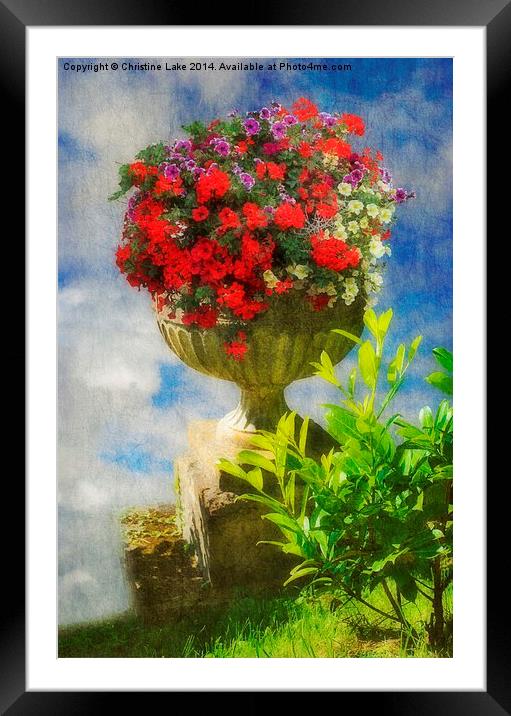  A  Little Bit Of Summer Framed Mounted Print by Christine Lake