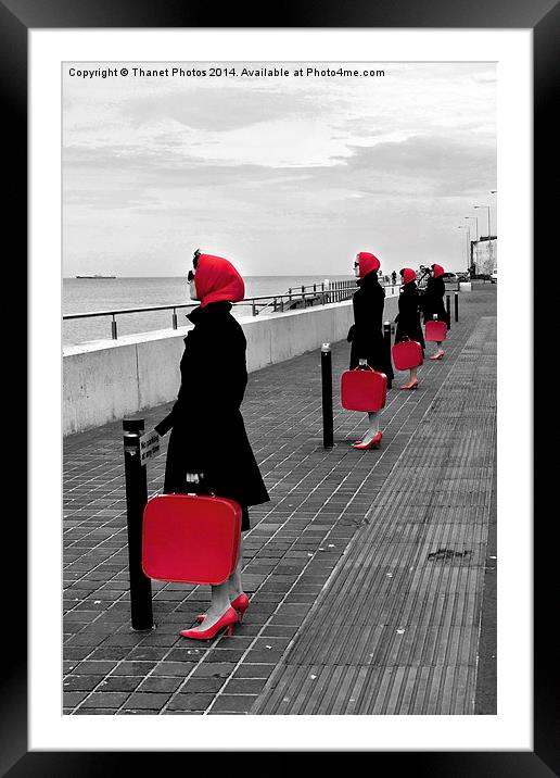  Red Ladies Framed Mounted Print by Thanet Photos
