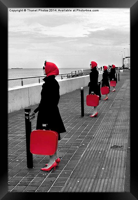 Red Ladies Framed Print by Thanet Photos
