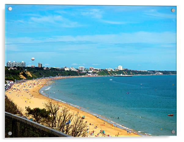  Bournemouth view. Acrylic by paul cobb