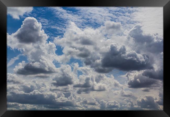  Heavenly Clouds over England Framed Print by David Pyatt