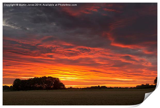  Sundown over Tilney Print by K7 Photography