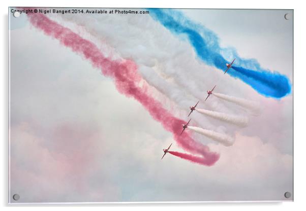  The Red Arrows Acrylic by Nigel Bangert