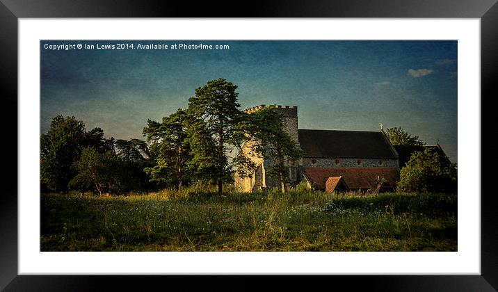  Church of St Mary Streatley Framed Mounted Print by Ian Lewis