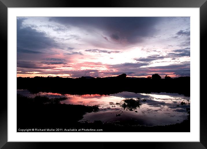 Reflections Framed Mounted Print by Richard Muller