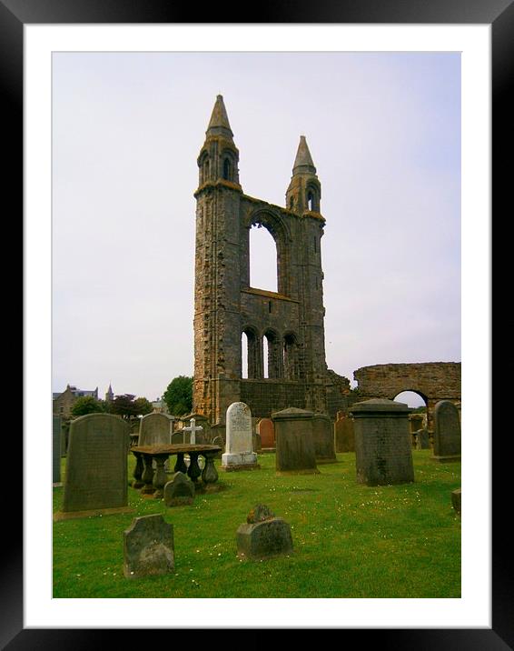  st andrews cathedral Framed Mounted Print by dale rys (LP)