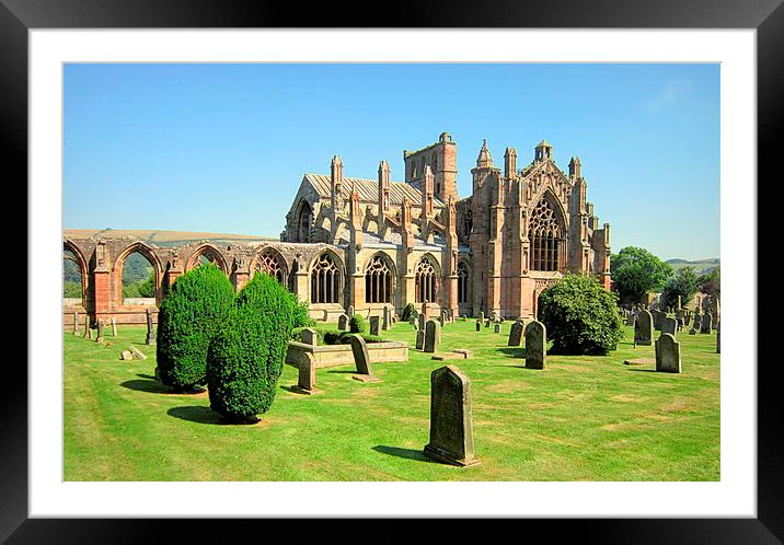  MELROSE ABBEY Framed Mounted Print by dale rys (LP)