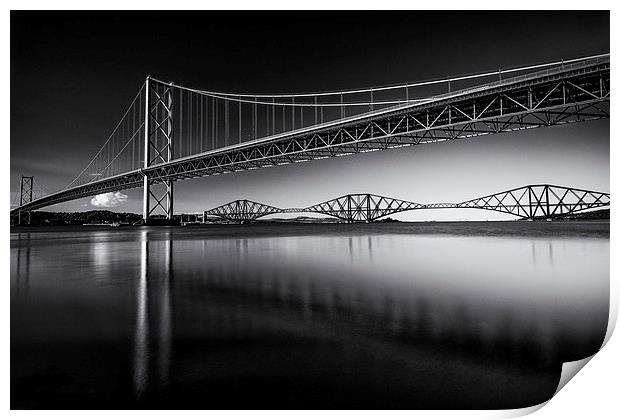  The Bridges at Sunset Print by Kevin Ainslie