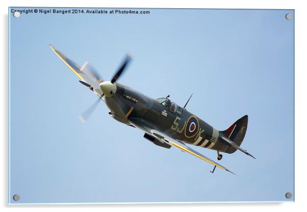  BBMF Spitfire MK356 Acrylic by Nigel Bangert