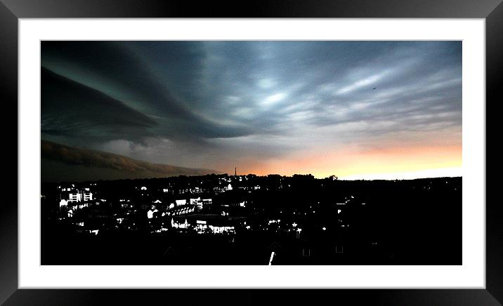 Storm on the Horizon Framed Mounted Print by Georgie Lilly